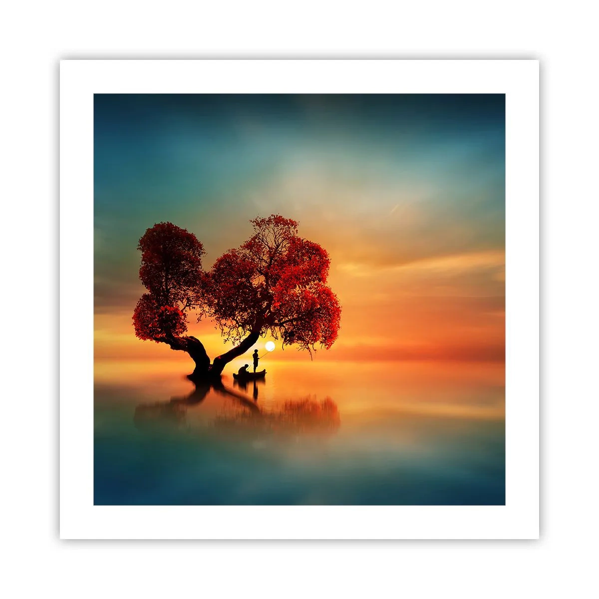 Poster - Lume îndepărtată și tăcută - 50x50 cm