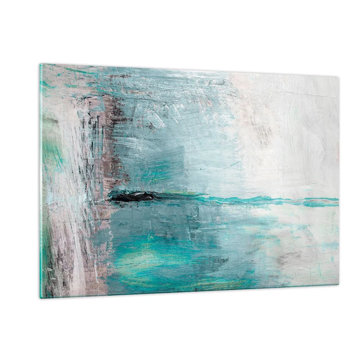 Tablou pe sticlă - Orizontal în albastru - 120x80 cm