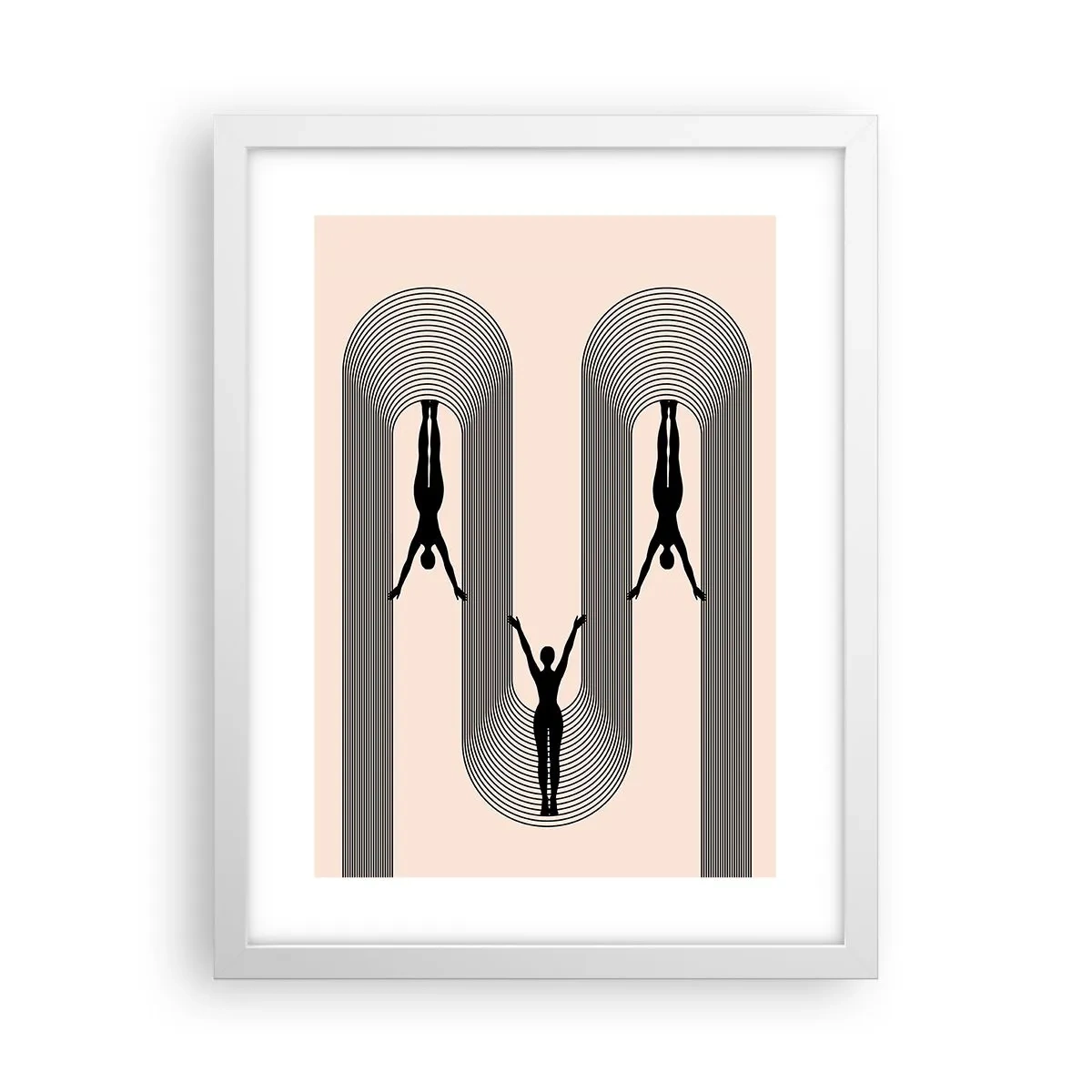 Poster în ramă albă - Cu susul în jos - 30x40 cm