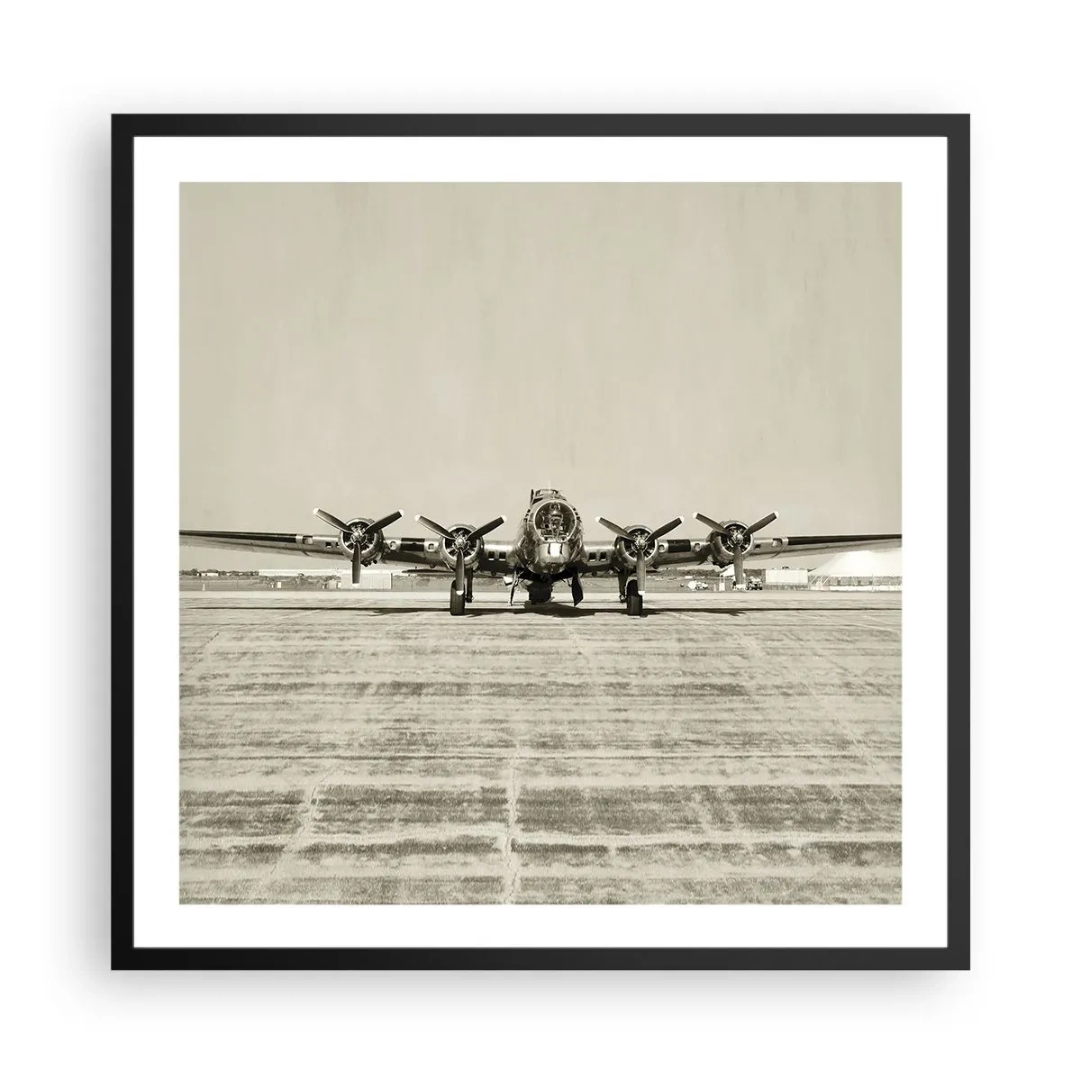 Poster în ramă neagră - Pregătit, ca întotdeauna - 60x60 cm