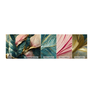 Mostră tapet Premium Canvas - Eleganța naturală și stil - Art Deco, Flori, Eleganţă - 100x30 cm