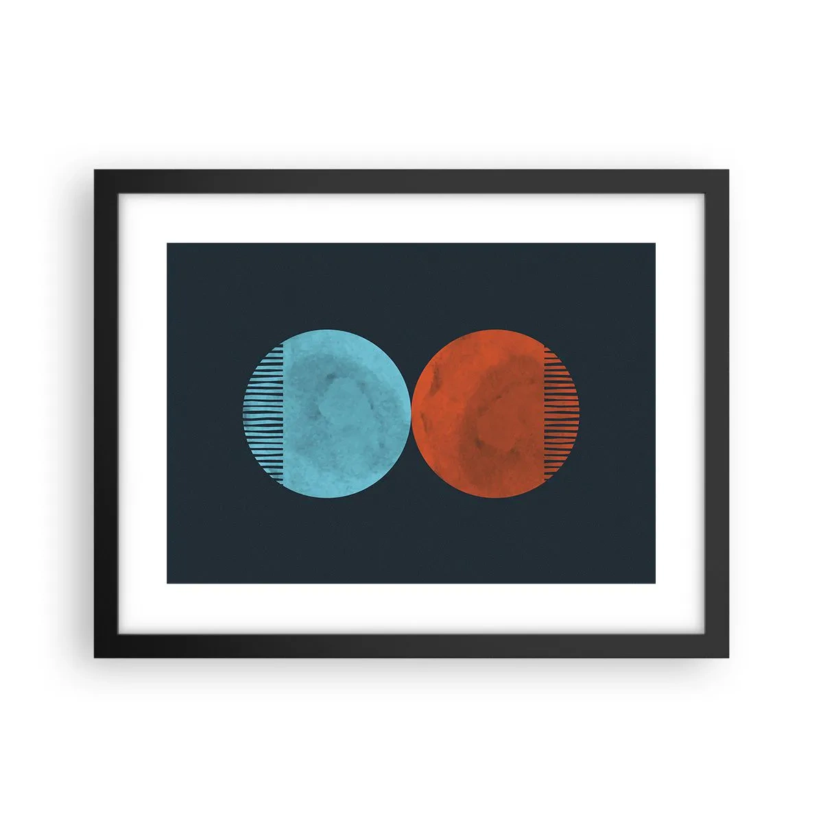 Poster în ramă neagră - Doar geometrie? - 40x30 cm