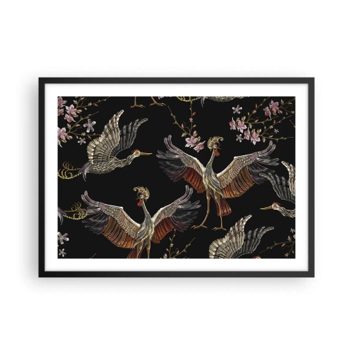 Poster în ramă neagră - Pasăre de basm - 70x50 cm
