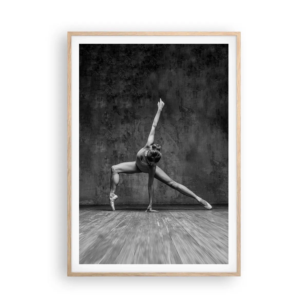 Poster în ramă de stejar deschis - Idealul de echilibru - 70x100 cm