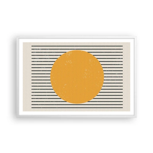 Poster în ramă albă - Puterea simplității - 91x61 cm