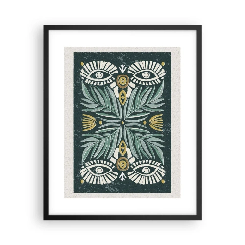 Poster în ramă neagră - Ca un decupaj folcloric - 40x50 cm