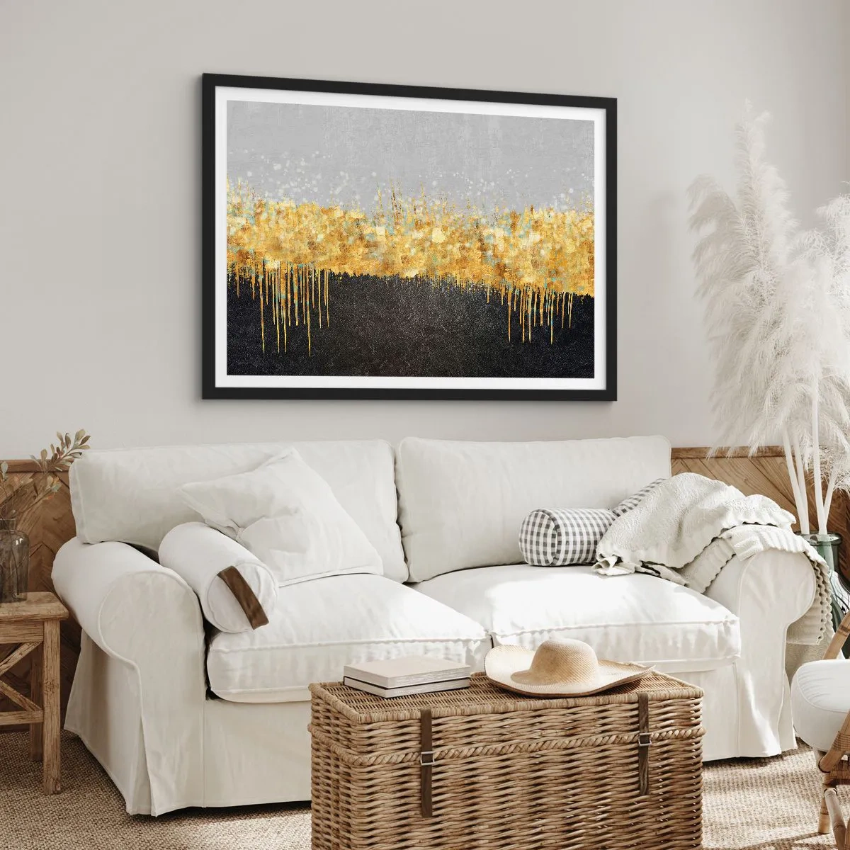 Poster în ramă neagră - Înăuntru și în sus - 40x30 cm