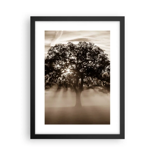 Poster în ramă neagră - Un copac de vești bune - 30x40 cm