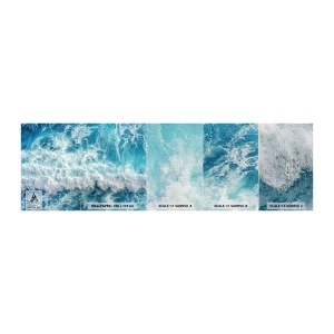 Mostră tapet Premium Canvas - Cu bucurie și în salturi - Mare, Valul mării, Natură - 100x30 cm