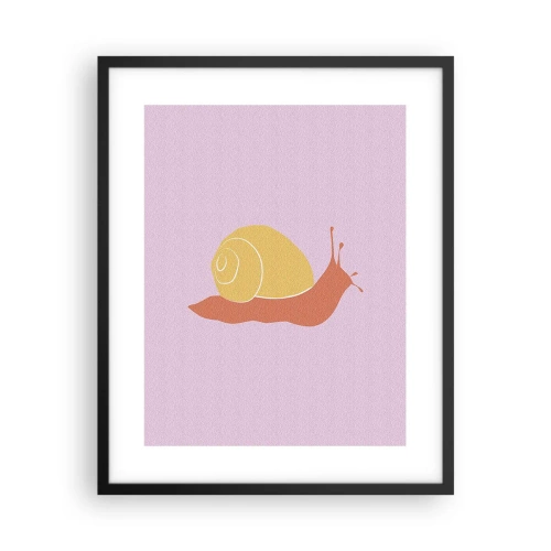 Poster în ramă neagră - Nu e nicio grabă - 40x50 cm