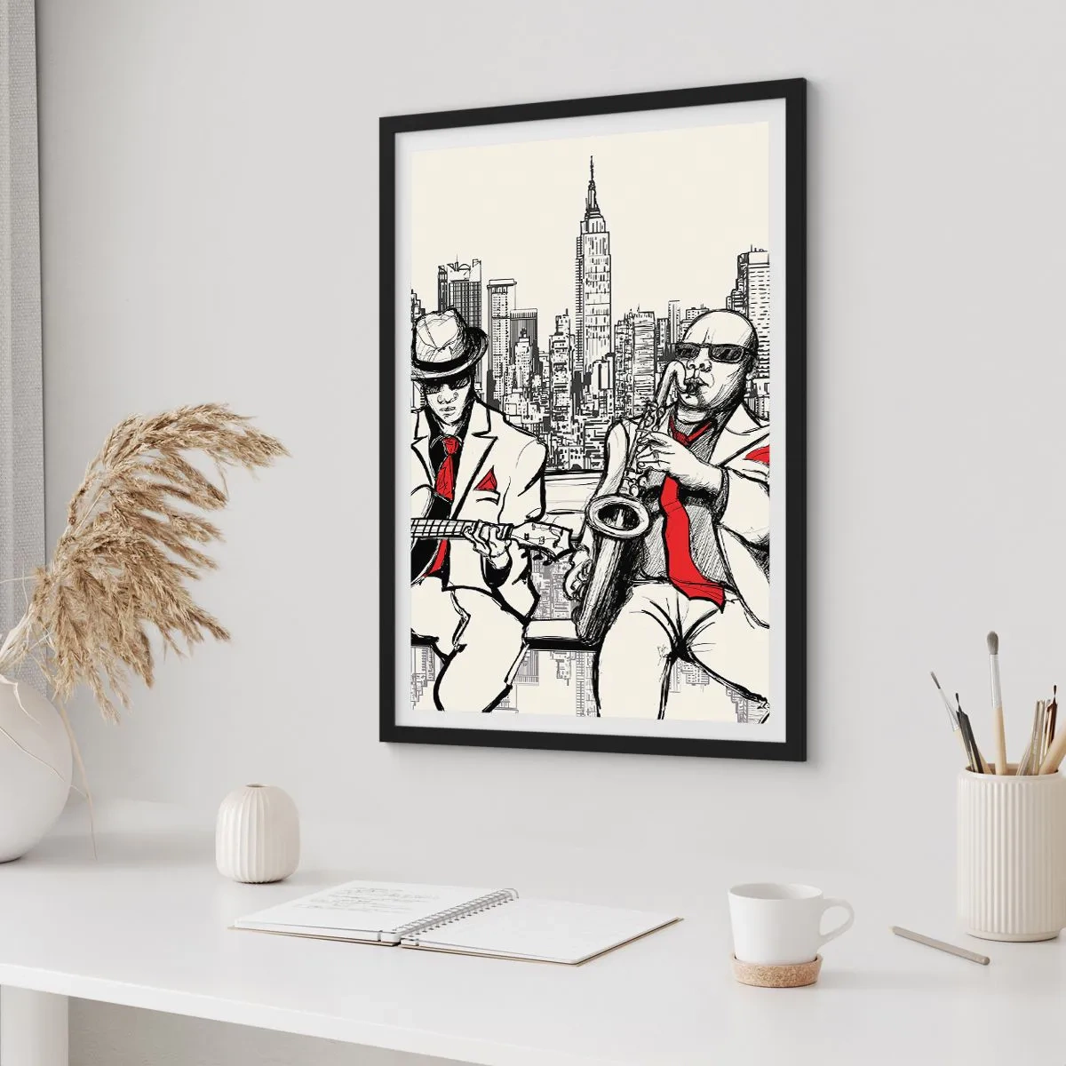 Poster în ramă neagră - Improvizație la New York - 40x50 cm