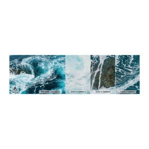 Mostră tapet Premium Canvas - Poarta spre interiorul Pământului - Mare, Abstracția, Bucată - 100x30 cm