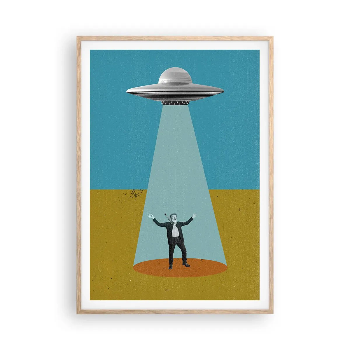 Poster în ramă de stejar deschis - Întâlnire de gradul III - 70x100 cm