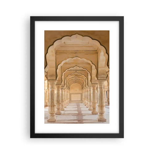 Poster în ramă neagră - În palatul Maharajahului - 30x40 cm