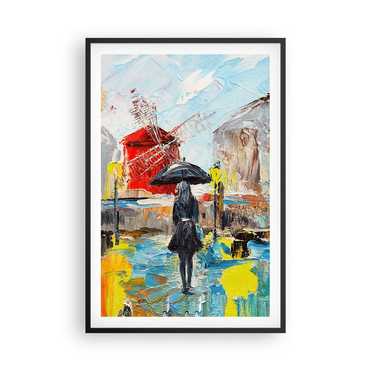 Poster în ramă neagră - Legende pariziene - 61x91 cm