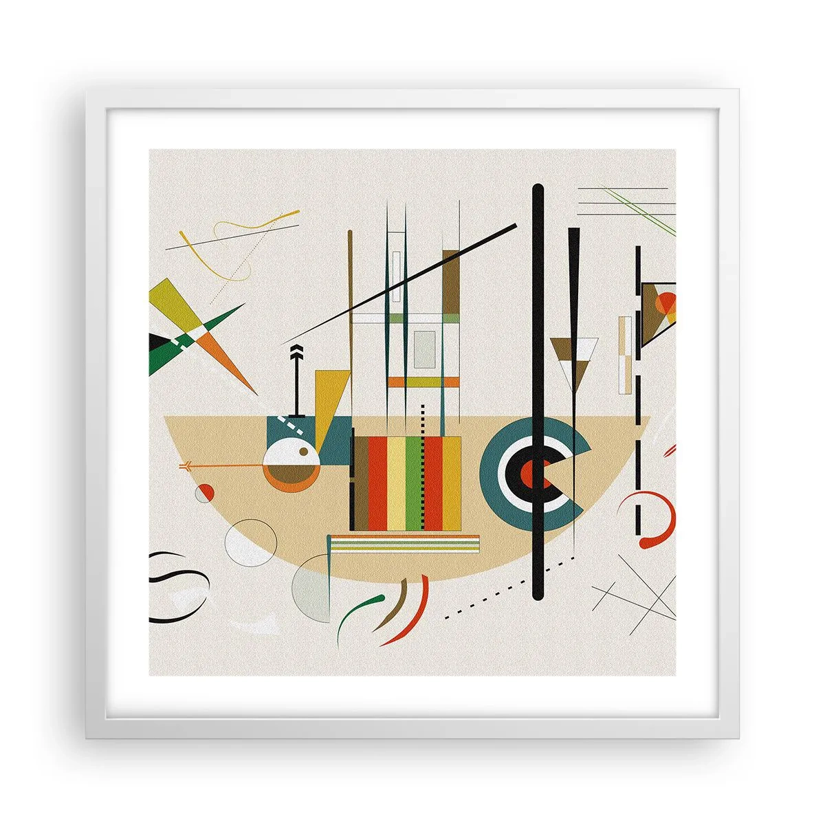 Poster în ramă albă - Și lumea râde - 50x50 cm