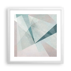 Poster în ramă albă - Calm și totuși dinamic - 40x40 cm