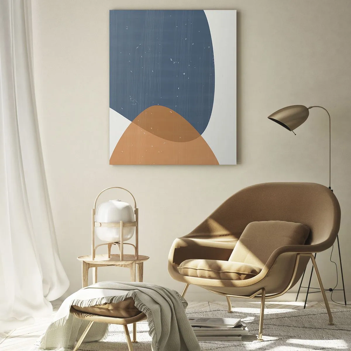 Tablou pe sticlă - Ovale și influențe - 80x120 cm