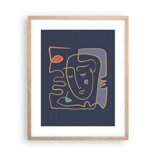 Poster în ramă de stejar deschis - În reverie - 40x50 cm