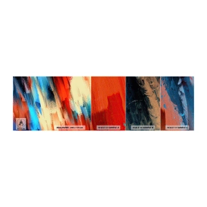 Mostră tapet Premium Sand - O cascadă de culori - Abstracția, Bucată, Model modern - 100x30 cm