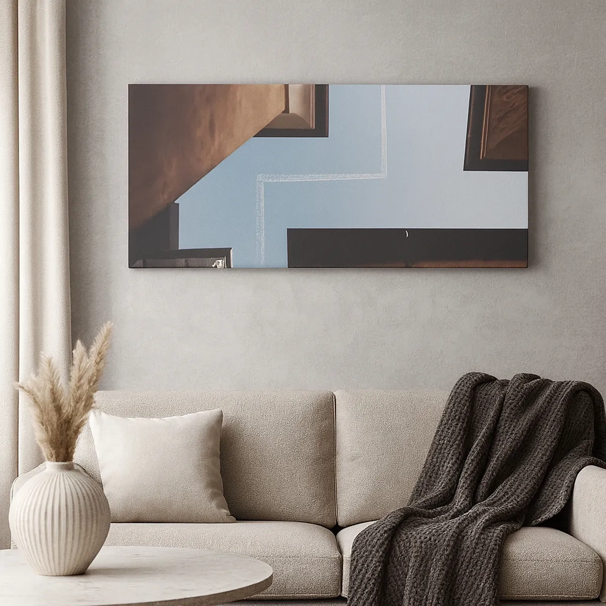 Tablou pe pânză - Deasupra labirintului urban - 30x30 cm