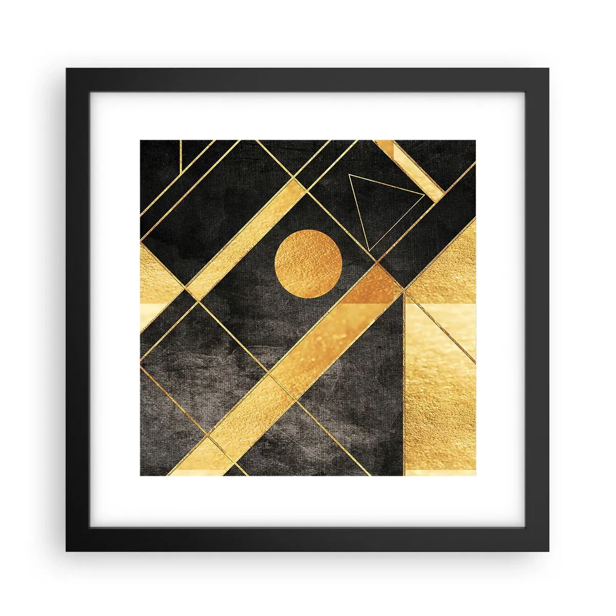 Poster în ramă neagră - Soarele deșertului - 30x30 cm