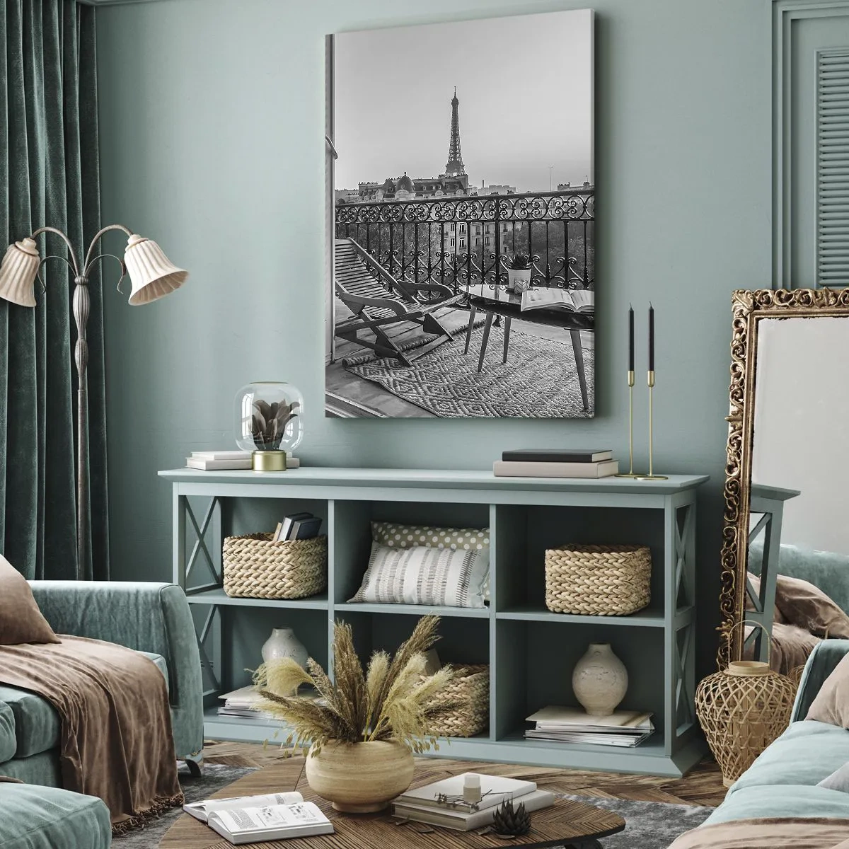 Tablou pe pânză - După-amiază pariziană - 55x100 cm