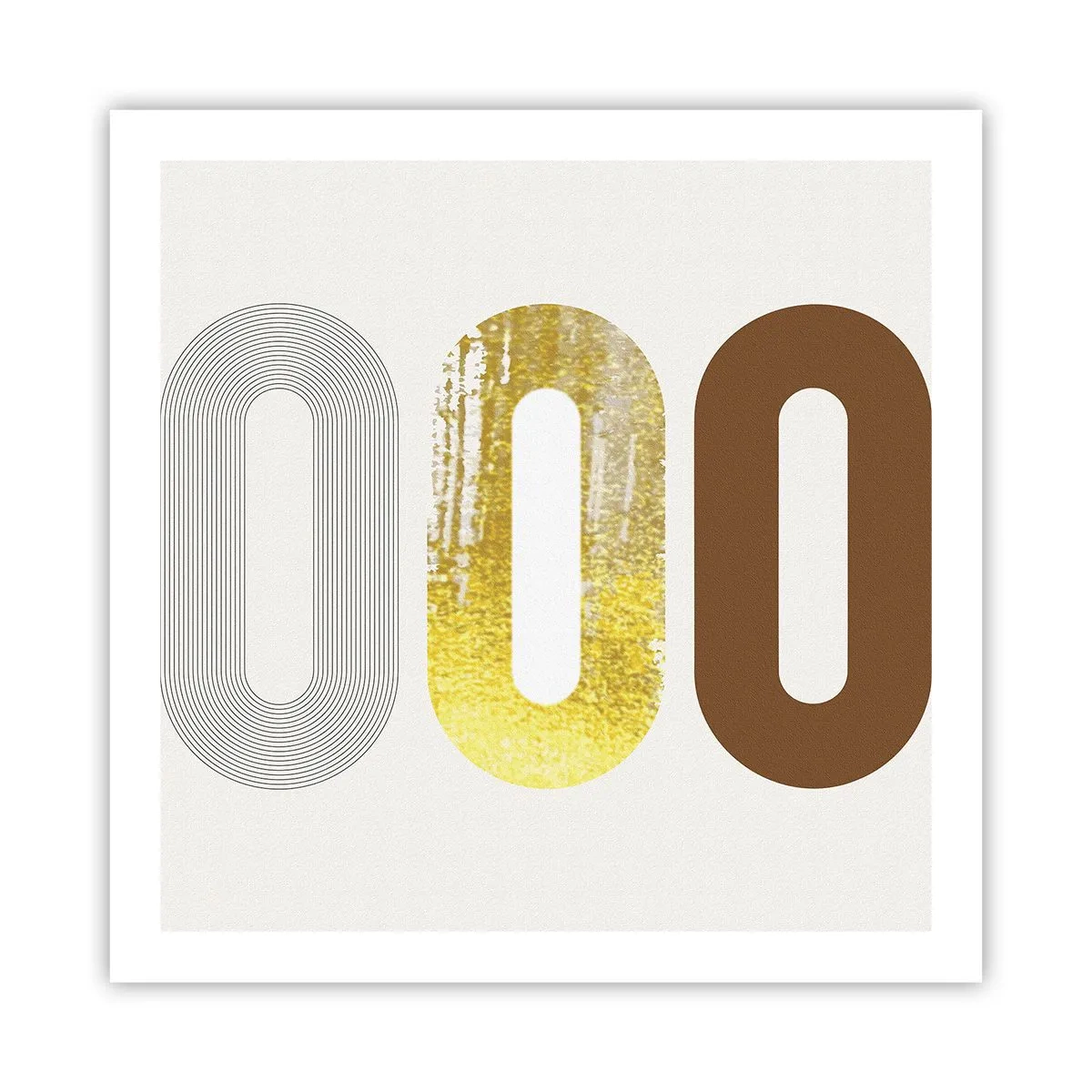 Poster - Ooo! - 60x60 cm