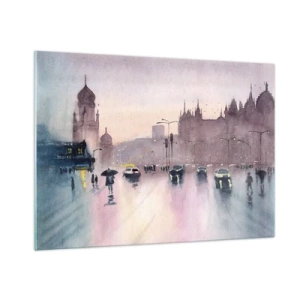 Tablou pe sticlă - Într-o ceață ploioasă - 100x70 cm