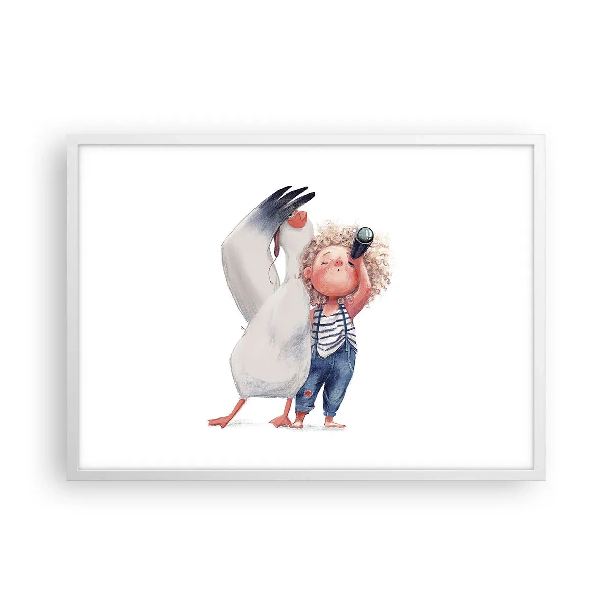 Poster în ramă albă - Un plan pentru o călătorie minunată - 70x50 cm