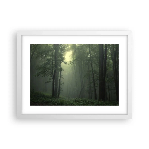 Poster în ramă albă - Înainte să se trezească - 40x30 cm