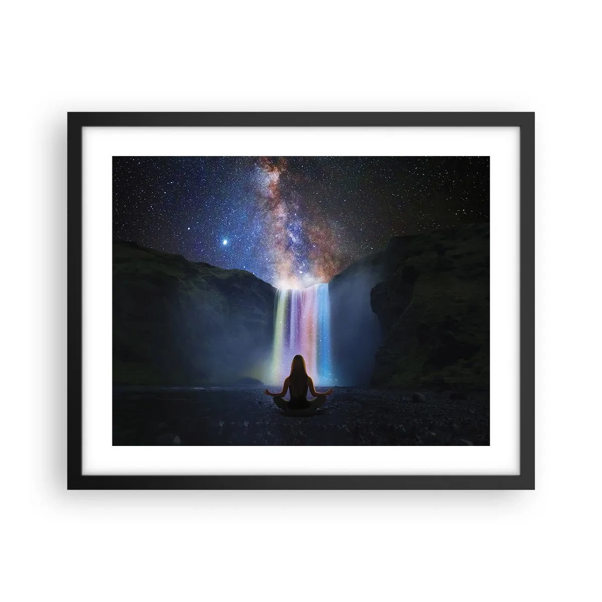 Poster în ramă neagră - Armonie absolută - 50x40 cm