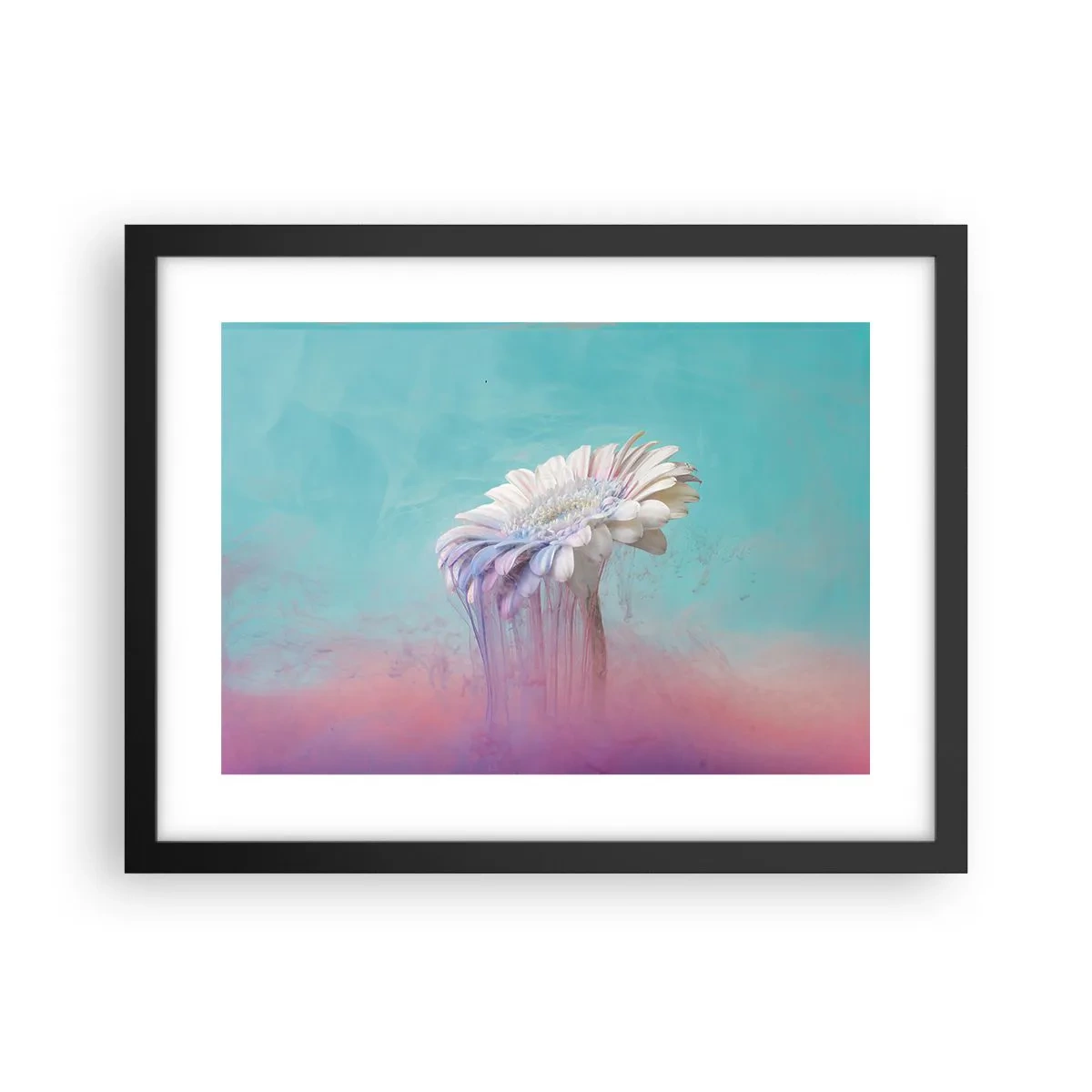 Poster în ramă neagră - Viața de după flori - 40x30 cm