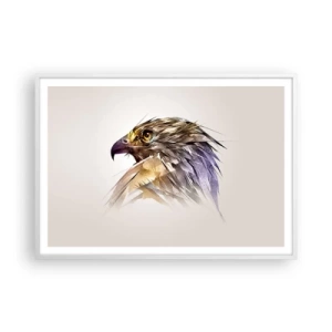 Poster în ramă albă - Portretul unui războinic - 100x70 cm