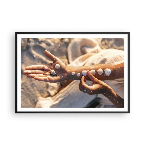 Poster în ramă neagră - Frumusețe la îndemână - 100x70 cm