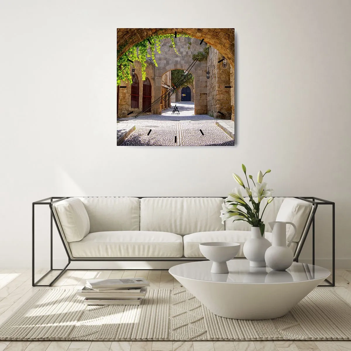 Ceas de perete - Ceas pe sticlă - Procesiunea e pe cale să apară - 40x40 cm