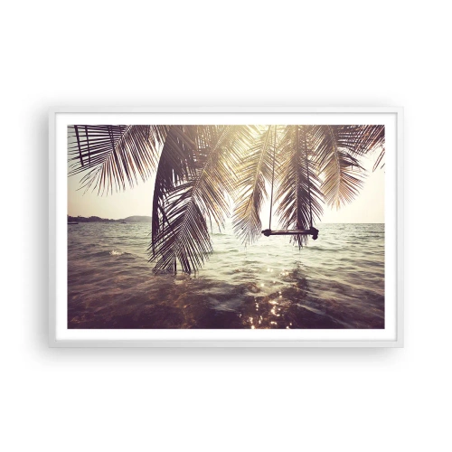 Poster în ramă albă - Poți să te dai în vânt după pofta inimii tale - 91x61 cm