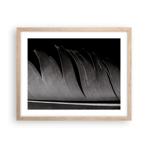 Poster în ramă de stejar deschis - Pana - o construcție minunată - 50x40 cm
