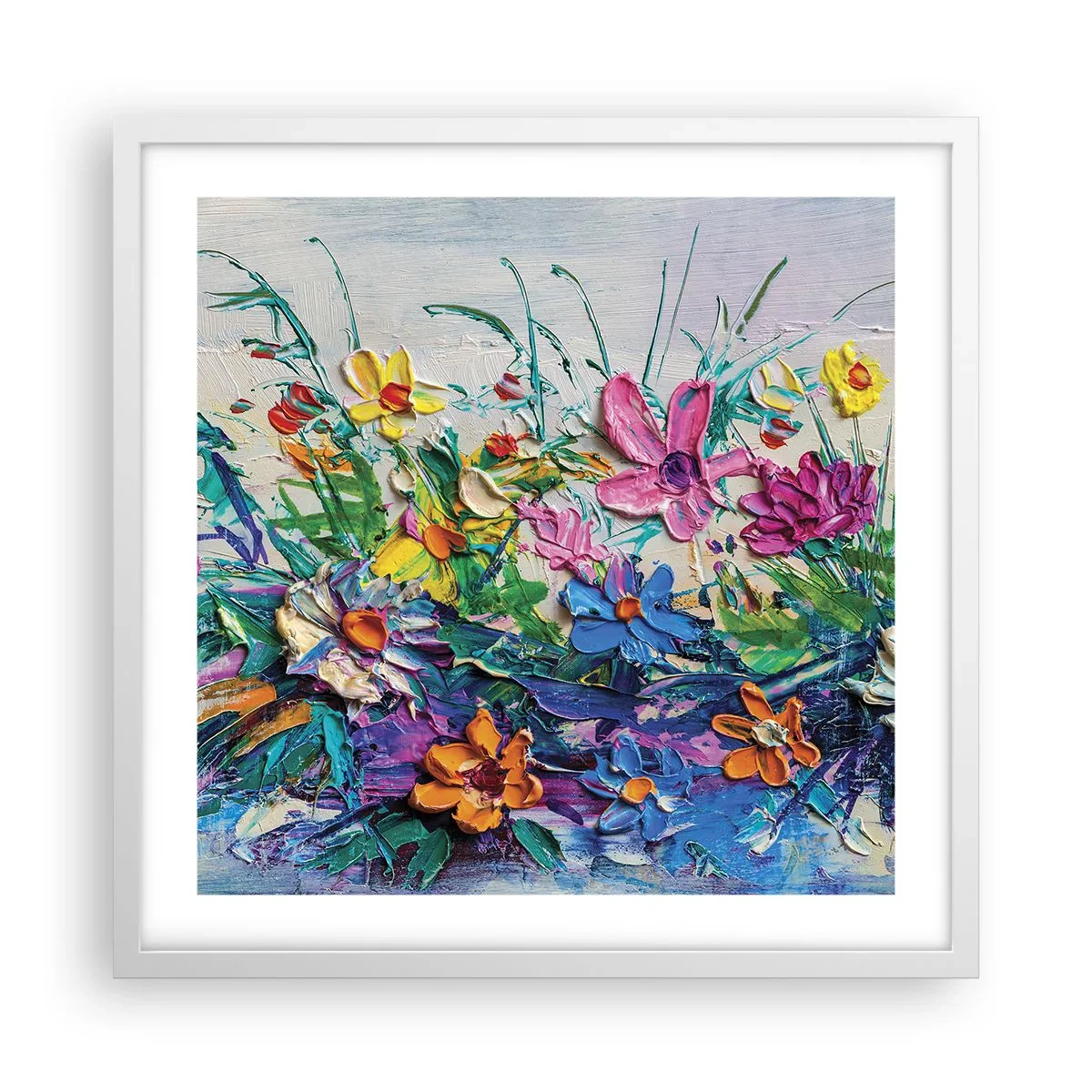 Poster în ramă albă - Nu este deloc o natură moartă - 50x50 cm