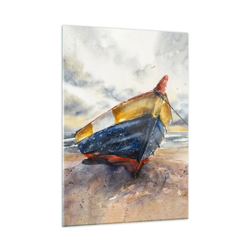 Tablou pe sticlă - Se odihnește pe țărm - 50x70 cm