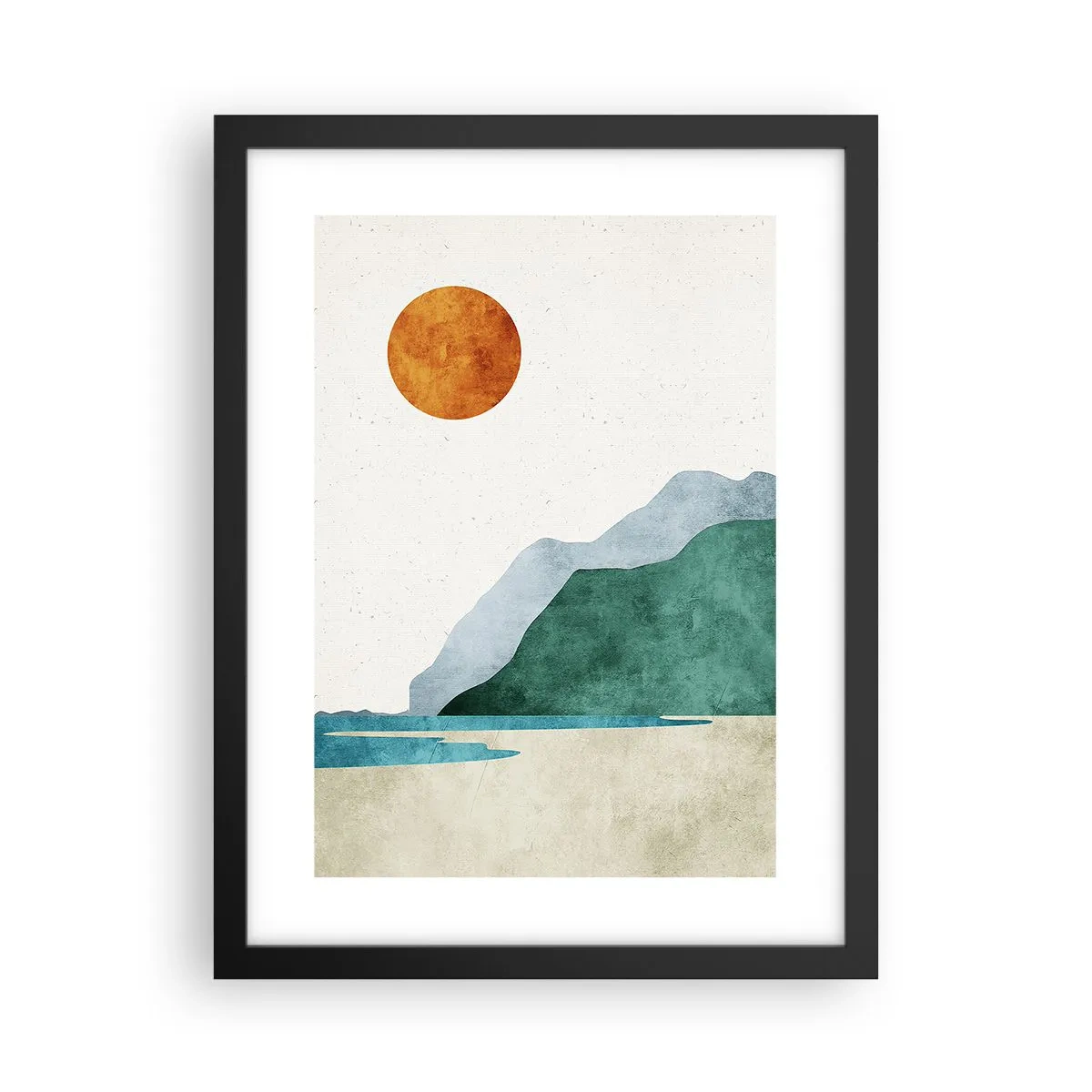 Poster în ramă neagră - Peisaj așa cum ar trebui să fie - 30x40 cm