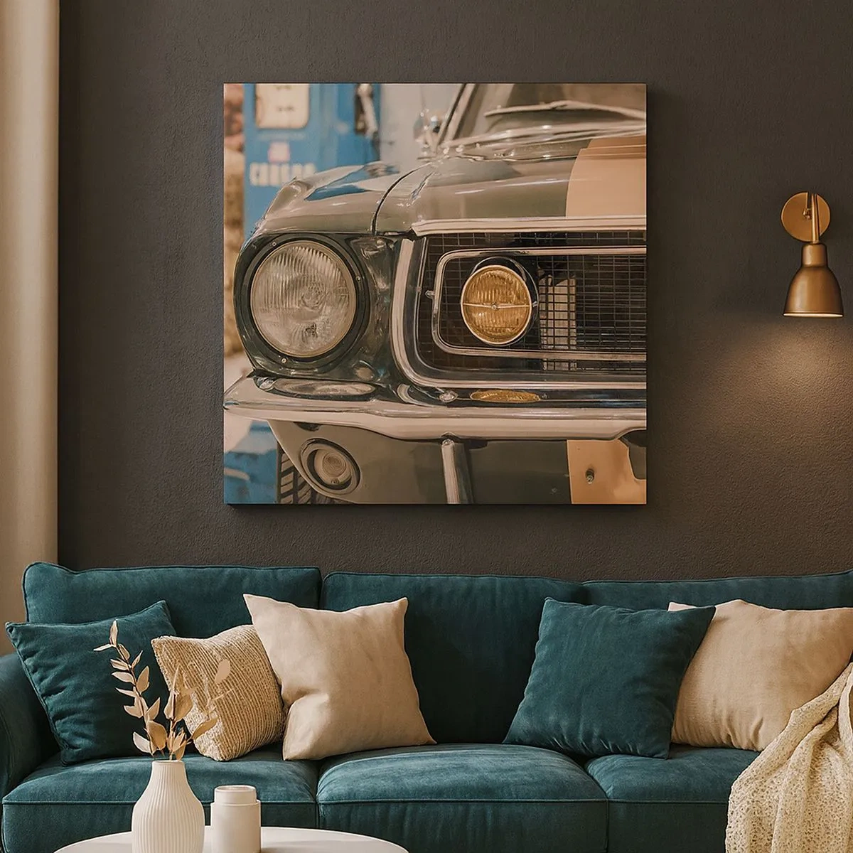 Tablou pe pânză - Întâlnire cu o legendă - 30x30 cm