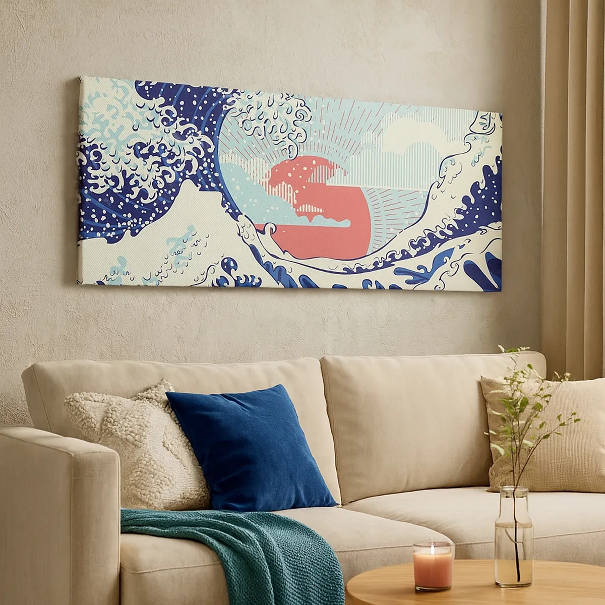 Tablou pe pânză - Din inspirații japoneze - 30x30 cm