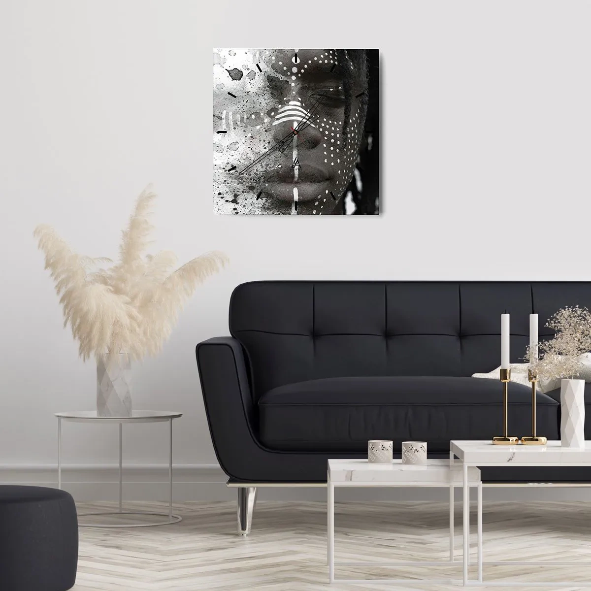 Ceas de perete - Ceas pe sticlă - Descoperă spiritul original - 40x40 cm