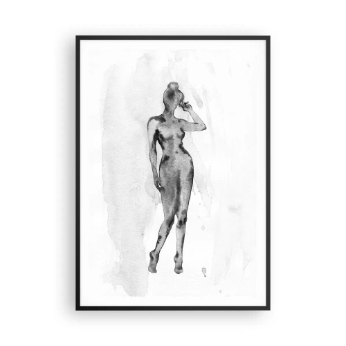 Poster în ramă neagră - Un studiu al idealului de feminitate - 70x100 cm