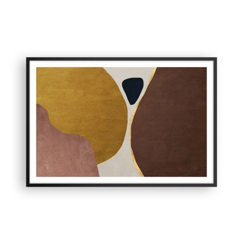 Poster în ramă neagră - Abstracție - un loc în spațiu - 91x61 cm