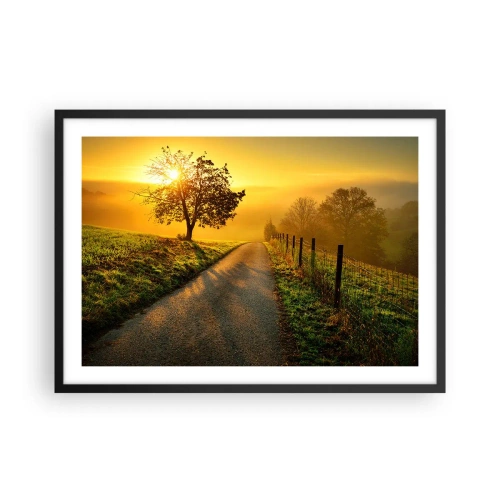 Poster în ramă neagră - O după-amiază de miel - 70x50 cm