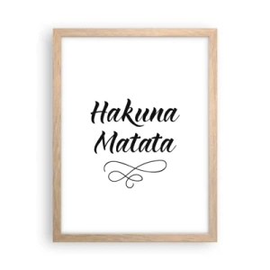 Poster în ramă de stejar deschis - Cel mai bun sfat - 30x40 cm