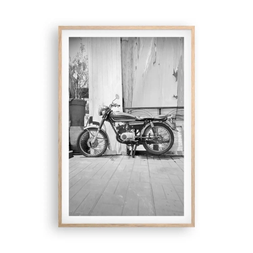 Poster în ramă de stejar deschis - Clasicul înainte de toate - 61x91 cm
