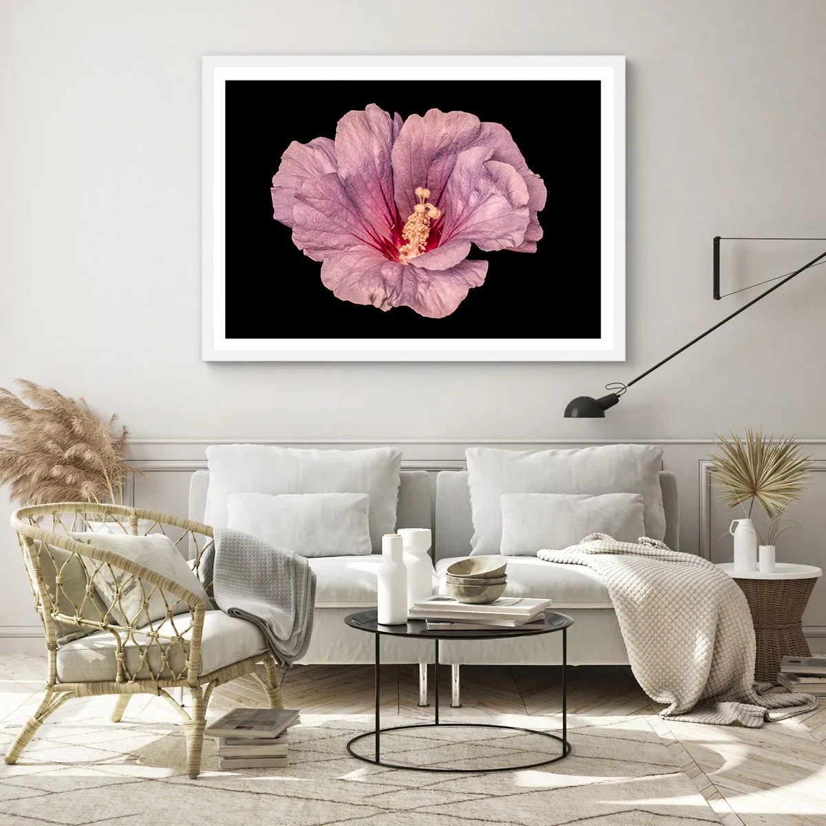 Poster în ramă albă - Direct la inimă - 50x40 cm